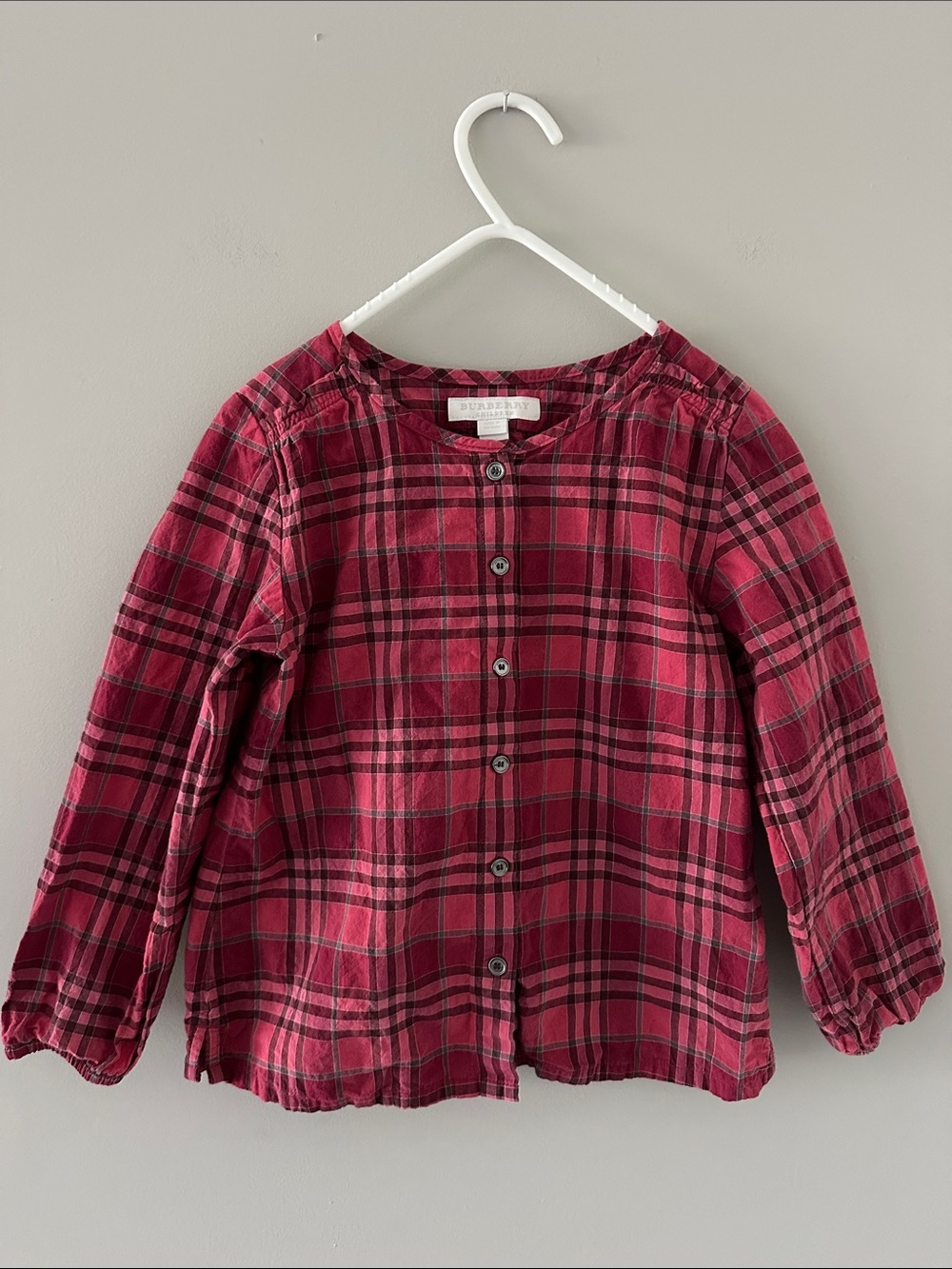 Burberry Red Button Down - Picture 1 of 6